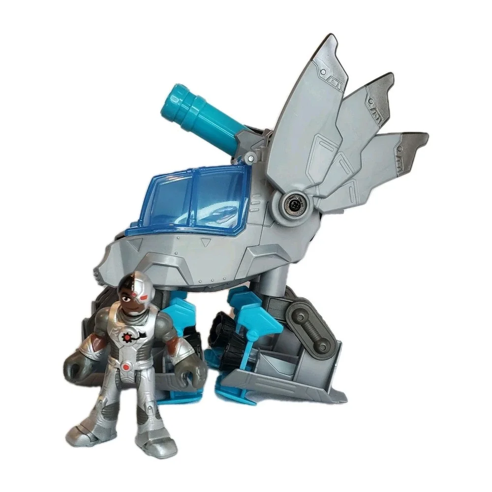 DC Comics Imaginext Cyborg And Mech Vehicle Robot Action Figure Toy Fisher Price